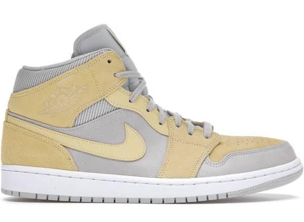 Air Jordan 1 Mid SE 'Tan Grey Yellow'