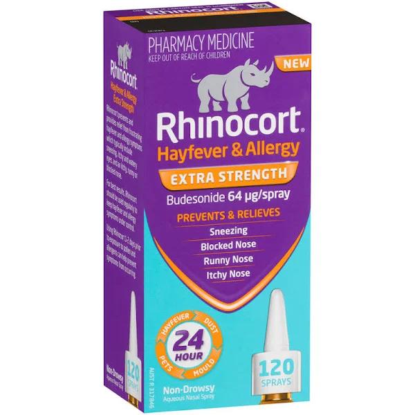 Rhinocort Extra Strength Hayfever & Allergy Nasal Spray 120 Sprays