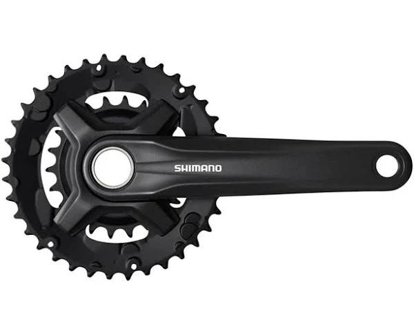 Shimano 9-Speed Mountain Bicycle Crank Set - FC-MT210-2 (Black - 175mm, 36-22T w/o CG)