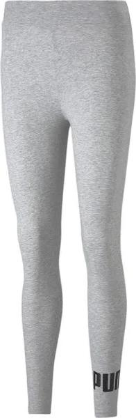 Puma Essentials Logo Leggings Grey Black Women - S