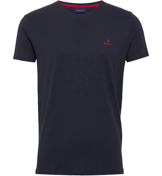 Gant Contrast Logo Men's Short Sleeve T-Shirt - Evening Blue