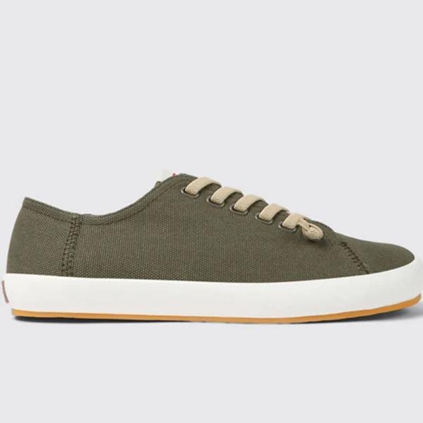 Camper Peu Rambla Vulcanised Shoes Khaki Green Beige - 45