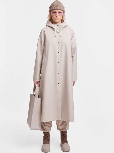 Stutterheim - Raincoat - Mosebacke Long Light Sand - Female - XXXS