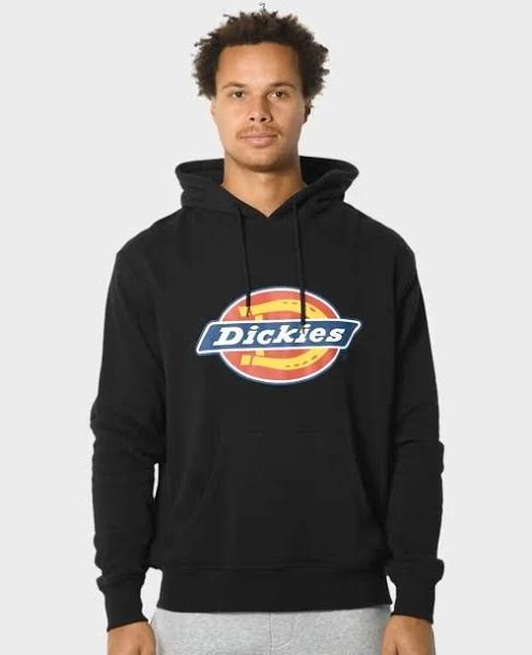 Dickies Mens Classic Logo Pull Over Hoodie Black, Size XXL