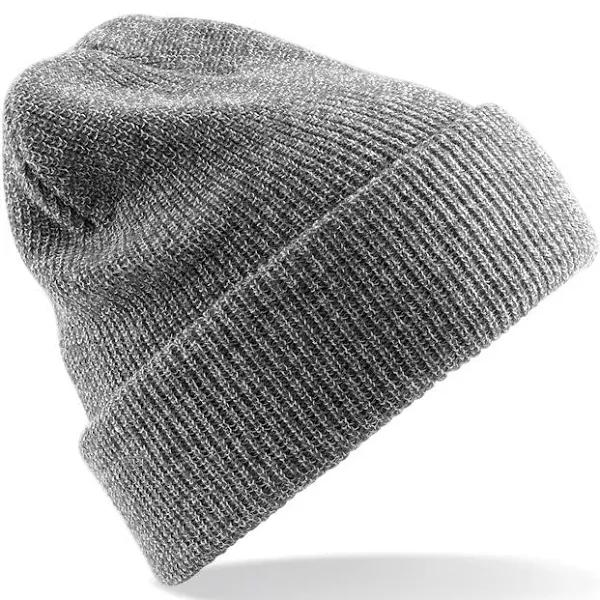 Beechfield Heritage Beanie B425 Heather Grey One Size