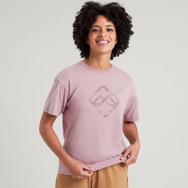 Kathmandu Geo Glitch Icon Women's Tee | Purple - S