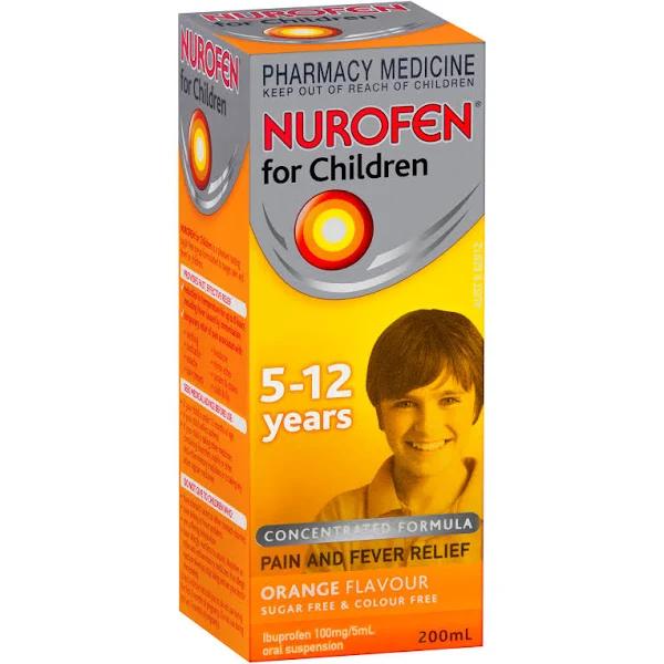 Nurofen For Children 5-12 Years (Orange Flavour) 200ml