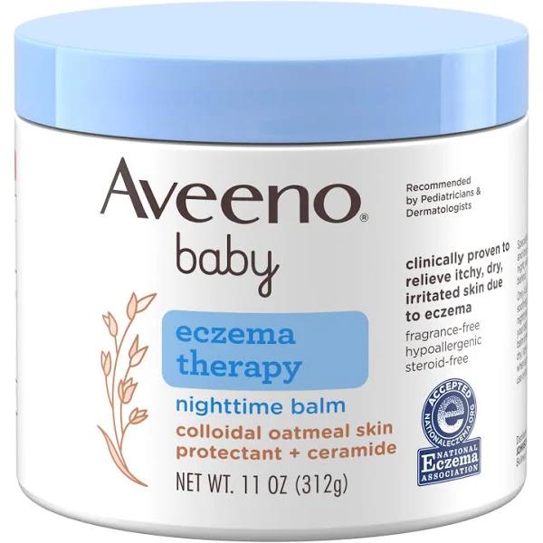 Aveeno Baby Eczema Therapy Nighttime Balm, 11 oz