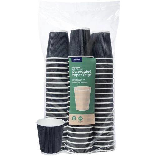 J.Burrows Corrugated Cups 227ml 480 Pack