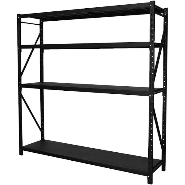 2m*1.8m*0.5m Metal Shelving 600KG Black