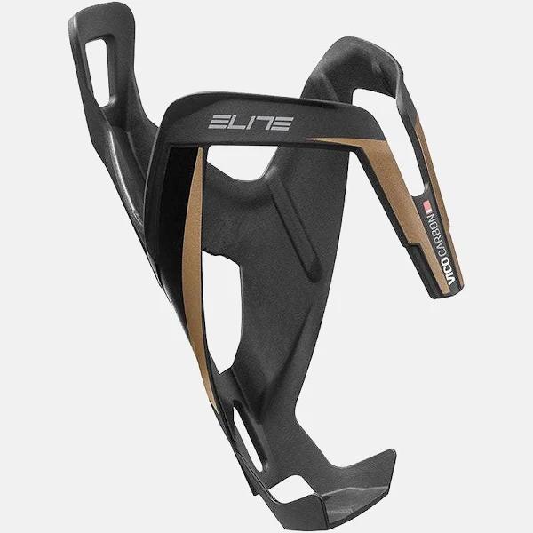 Elite Vico Carbon Bottle Cage - Mat - Gold Graphic