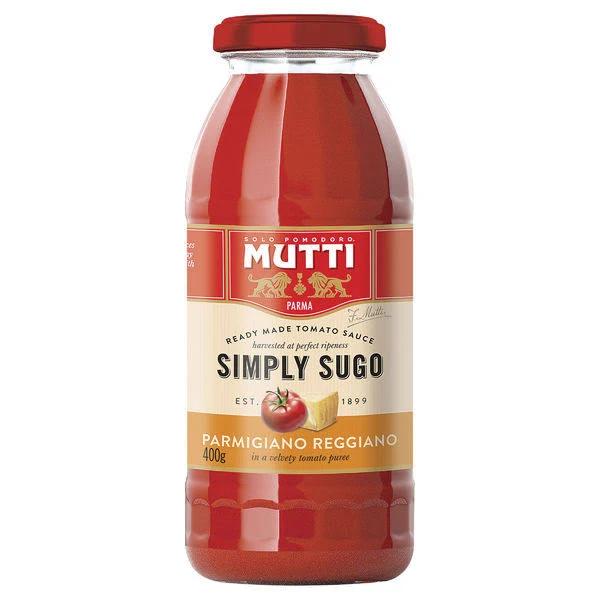 Mutti Sugo Pasta Sauce Parmgiano Reg 400g