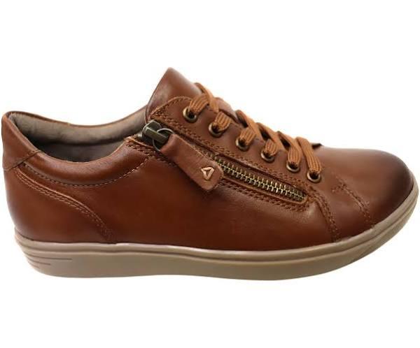 Planet Shoes Kayce Womens Comfortable Casual Leather Lace Up Shoes Cognac 7 AUS or 38 EUR