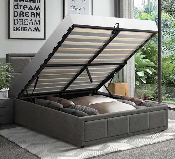 Elaine Gas Lift Storage King Single Bed