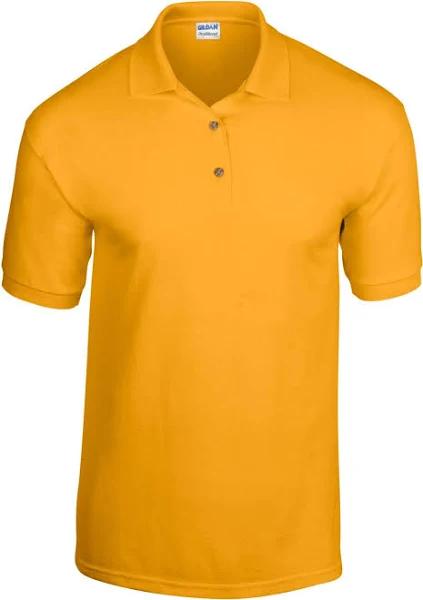 Gildan Mens DryBlend Polo Shirt (Gold) (L)