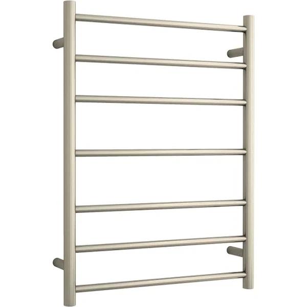 Thermogroup 7 Bar Heated Towel Ladder Brushed Nickel 600mm