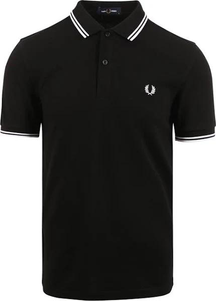 Fred Perry Twin Tipped Men's Polo Shirt - Black