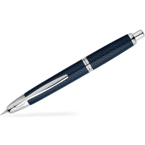 Pilot Capless Fountain Pen Carbonesque Blue Broad