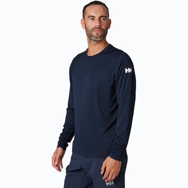 Helly Hansen Tech Crew Mens Long Sleeve T-Shirt - Navy