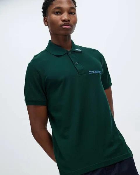 Lacoste - Men's Green Polo Shirts - Graphic Icons Pique Polo - Size 4 at The Iconic