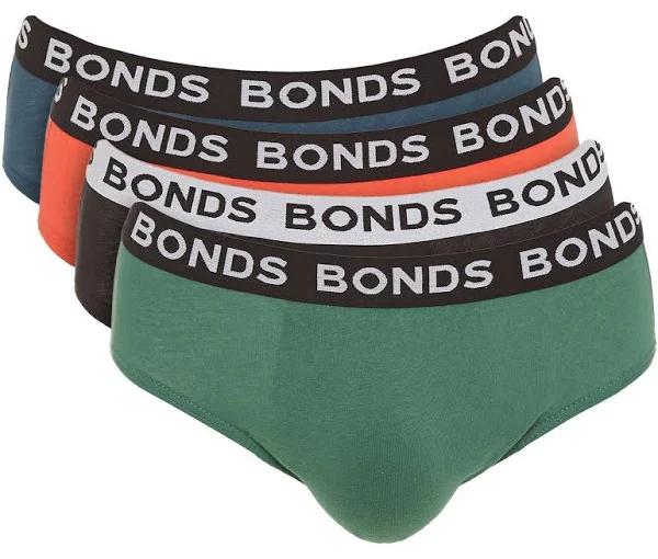 Bonds Men's Hipster Briefs 4 Pack (Multi, Size M)