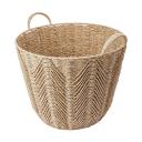 Kmart Round Herringbone Paper Rope Basket in Natural