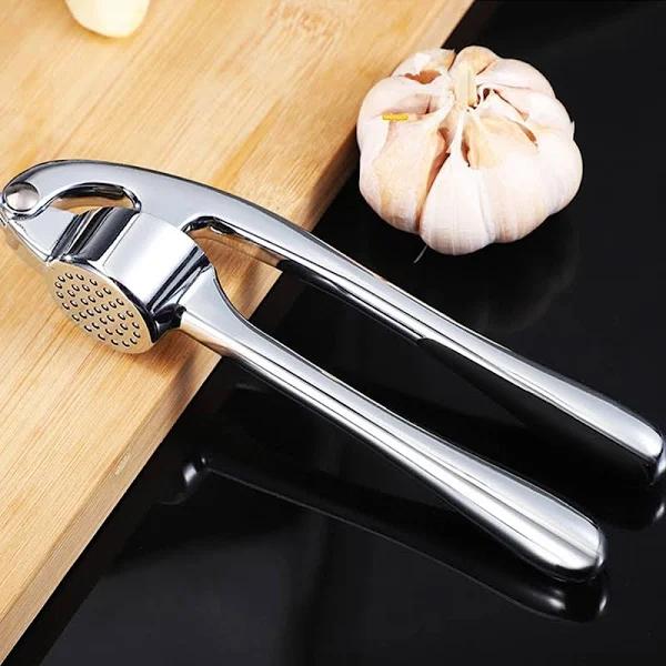 Elegant Garlic Press Kitchen Ginger Mincer Chopper Nuts Crusher Presser,Premium Metal Quality Durable,Self Clean