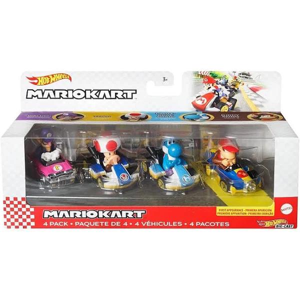 Hot Wheels Mario Kart 4 Pack Assorted