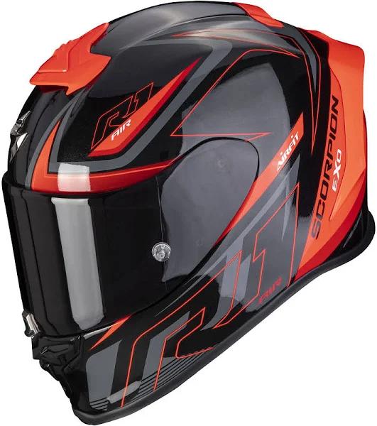 Scorpion EXO-R1 Air Gaz Helmet, black-red, Size XL