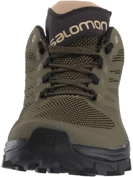 Salomon Outline Mid GORE-TEX Hiking Shoes Grey Dark Green - 40