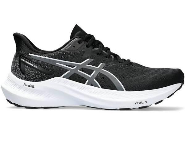 ASICS GT 2000 12 Womens Narrow, 12 / Black/Carrier Grey 002