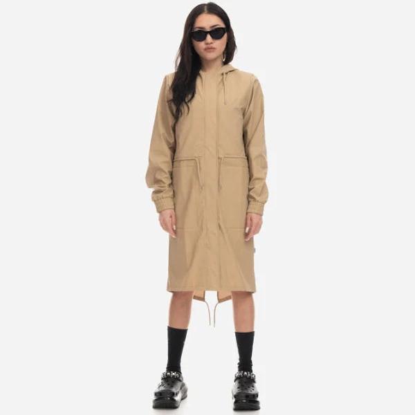 Rains String Parka Women's Waterproof Jacket - Sand