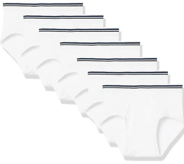 Amazon Essentials Men's Tag-Free Cotton Briefs, Pack of 7