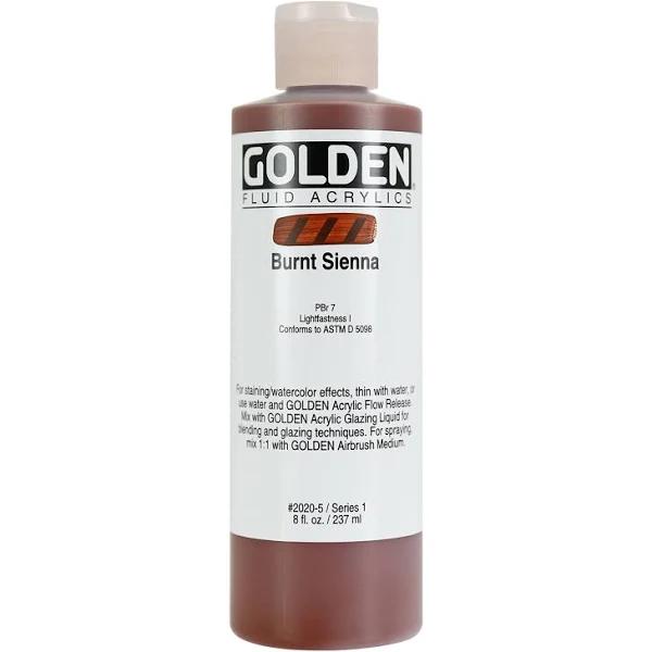 Golden : Fluid : Acrylic Paint : 237ml (8oz) : Burnt Sienna