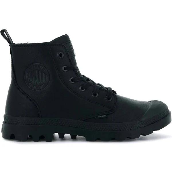 Palladium Boots Unisex Pampa Hi Zip LTH Ess Black/Black