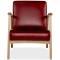 Den Leather Armchair Burgundy by Freedom