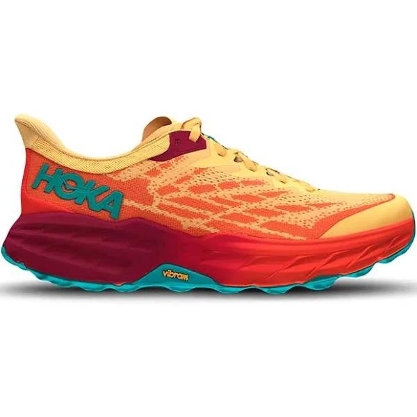 Hoka Speedgoat 5 Shoes Cream Orange Blue - 43(1/3)