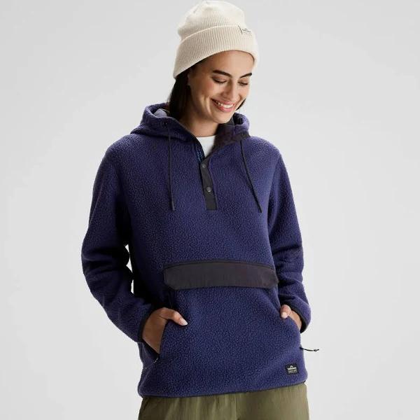 Kathmandu Women's Co-Z High Pile Hooded Pullover | Dark Horizon - XS