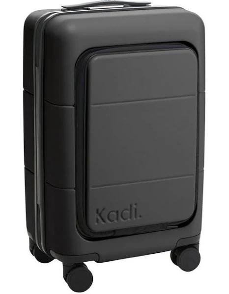 Kadi Carry-On Business Suitcase 55.5cm in Charcoal Black