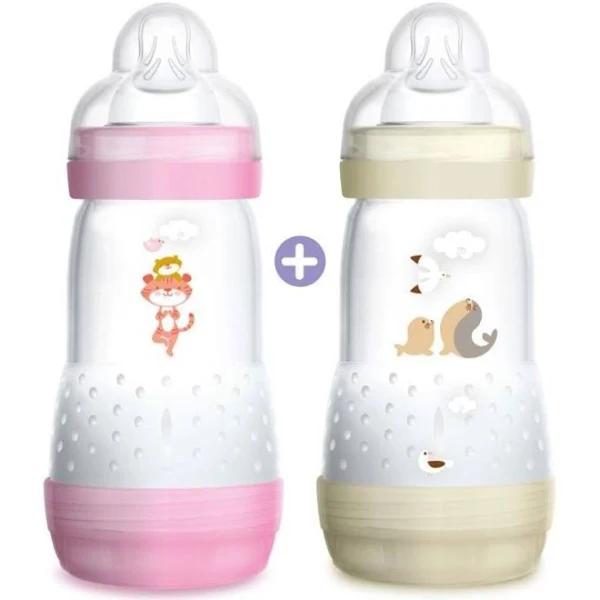 Mam Easy Start 2 Anti-Colic Baby Bottles 260ml 2 Months and + Flow 2