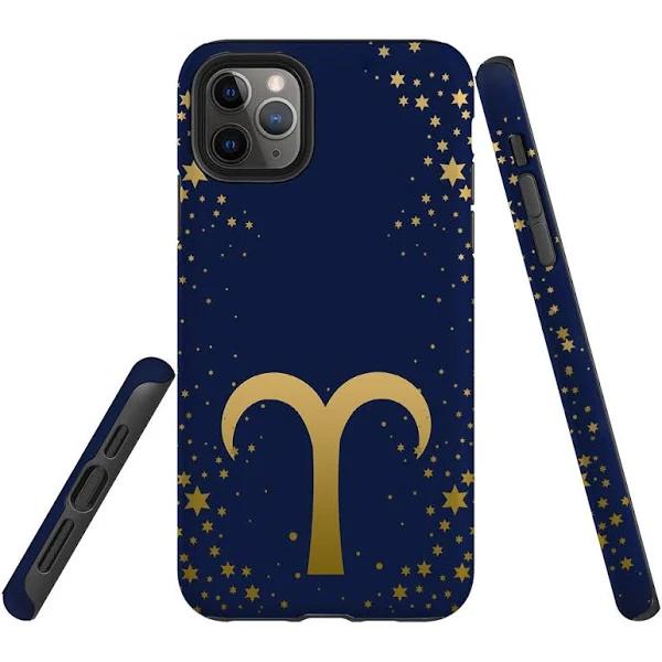 For iPhone 11 Pro Max Case, Protective Back Cover, Aries Sign