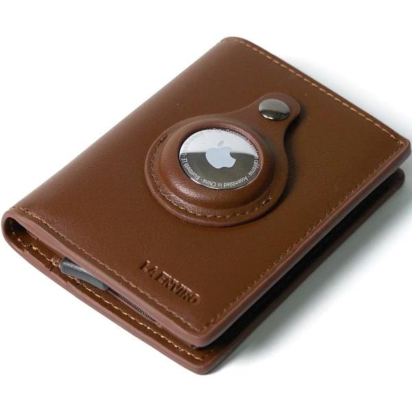 Fitzroy Air Tag Trackable Vegan Leather Wallet - Brown