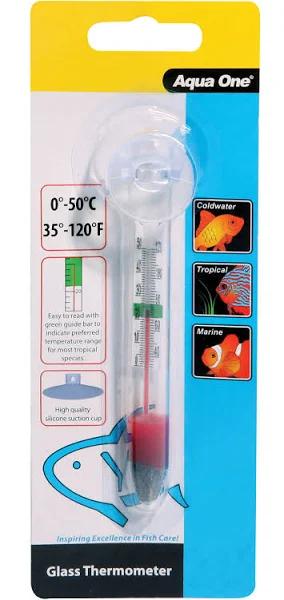 Aqua One Glass Thermometer