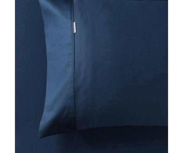 400 Thread Count Fitted Sheet Navy [Size: King Bed] Allura Linen Hotel