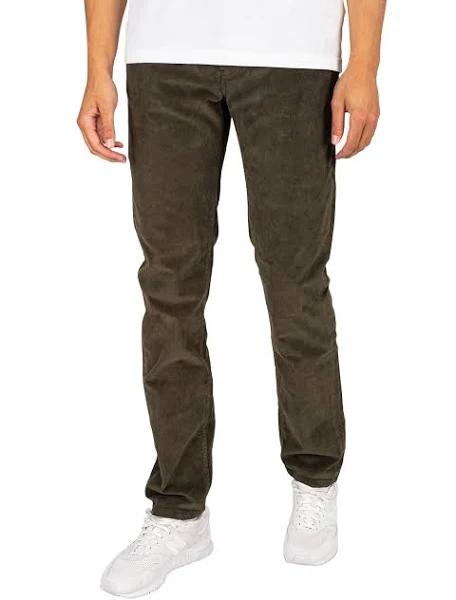 Lois Jeans Sierra Thin Corduroy Pants - Green Olive - 196-5083-78 Sier