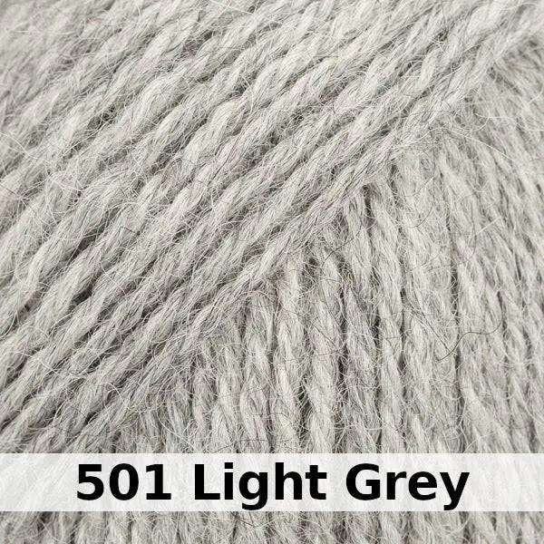 Drops Alpaca - Light Grey (0501) - Sport | 5-Ply Knitting Wool & Yarn