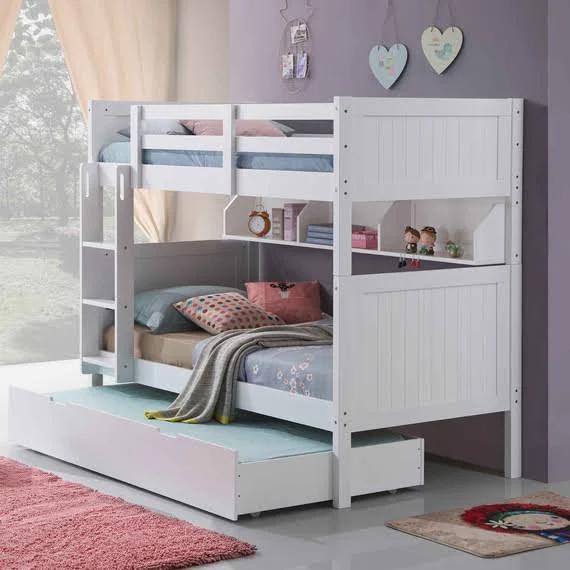 Springfield Bunk Bed With Trundle White by Freedom