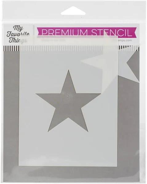 My Favorite Things Stencil Star Extraordinaire