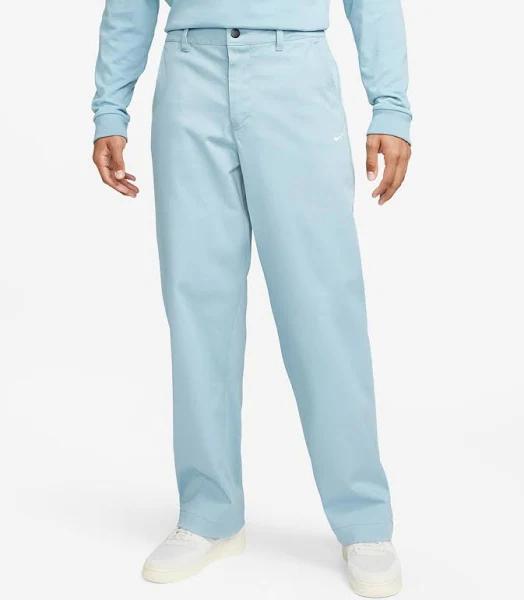 Nike Life Men's Unlined Cotton Chino Trousers - Blue