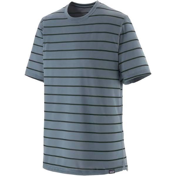 Patagonia Capilene Cool Trail Shirt | Furrow Stripe: Plume Grey | Mens / M